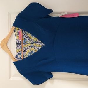 NWT Betsy Johnson Blue Dress